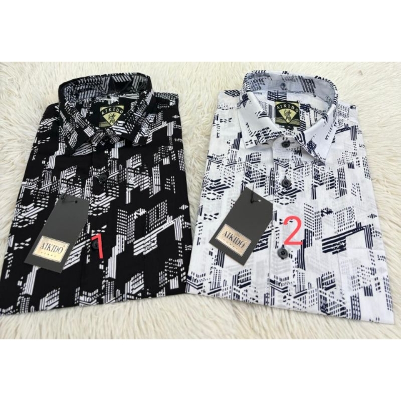 Aikido Kemeja Lengan Pendek Pria