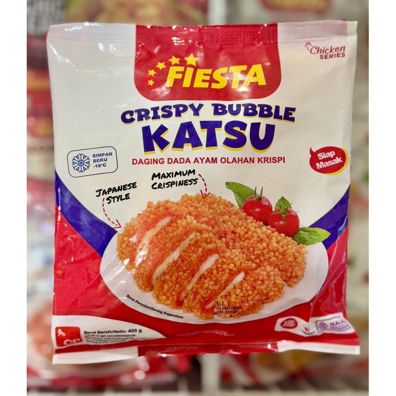 

Fiesta Crispy Bubble Katsu 400gr Free 1pcs Sosis Fiesta Ready To Go- Bubble Katsu Ayam | Festive Frozen Food