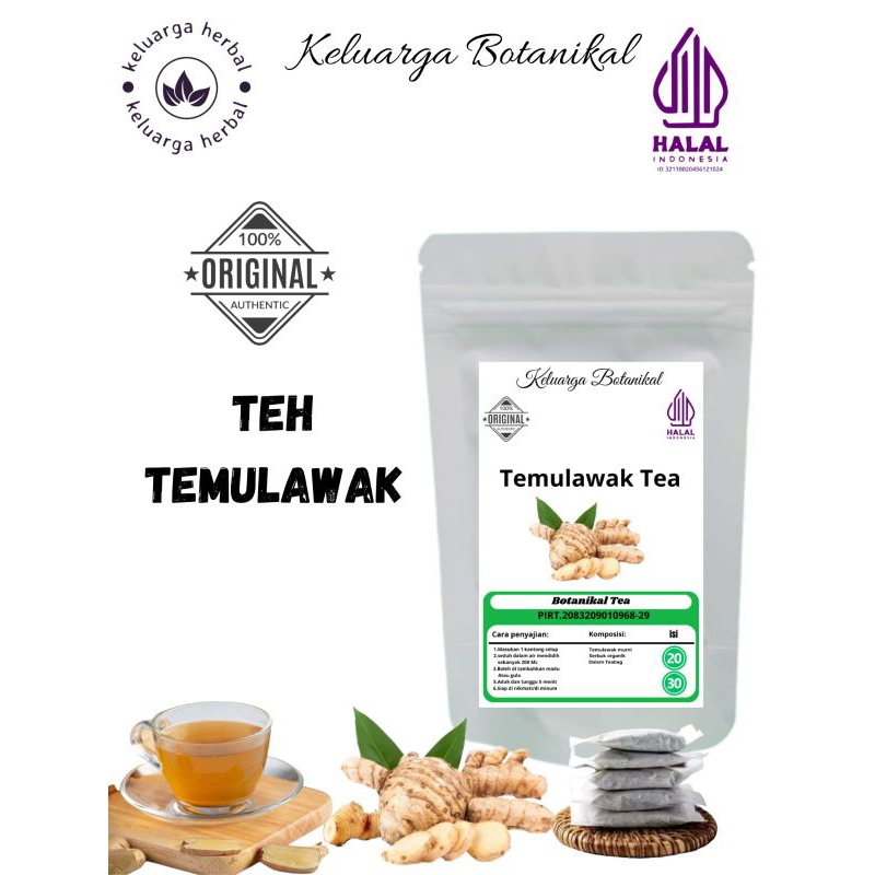 

Keluarga Botanikal Curcuma Tea : Teh Temulawak isi 30 Kantong Teh Siap Seduh