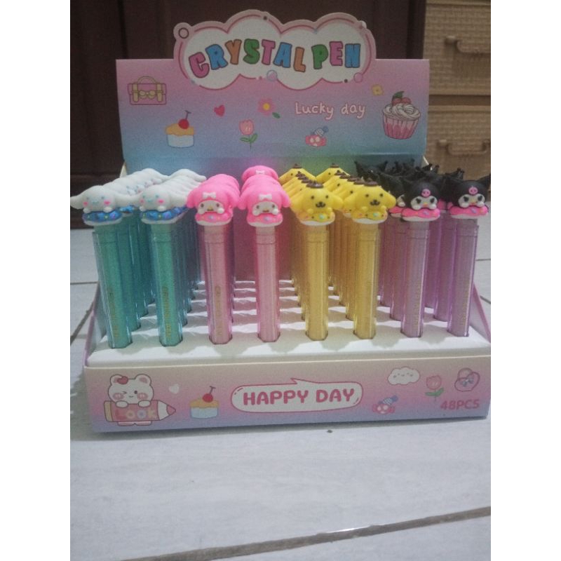 

Pulpen Sanrio / Crystal Pen Sanrio 1 seri (isi 4 pc)
