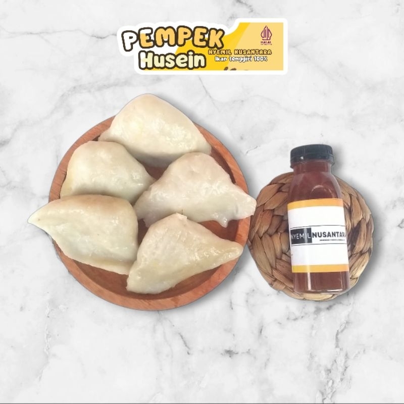 

Pempek Husein - Selam telor Medium isi 5pcs free cuko , Khas Palembang , Ikan tenggiri 100%
