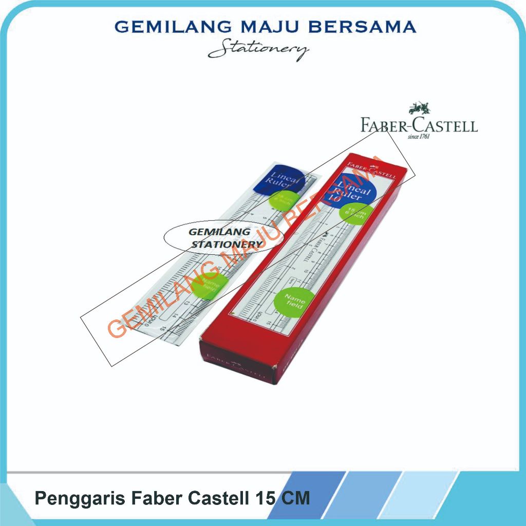 

Penggaris Faber Castell 15 CM