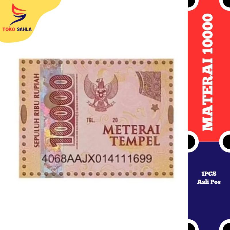 Materai 10000 pos asli / mterai murah meriah