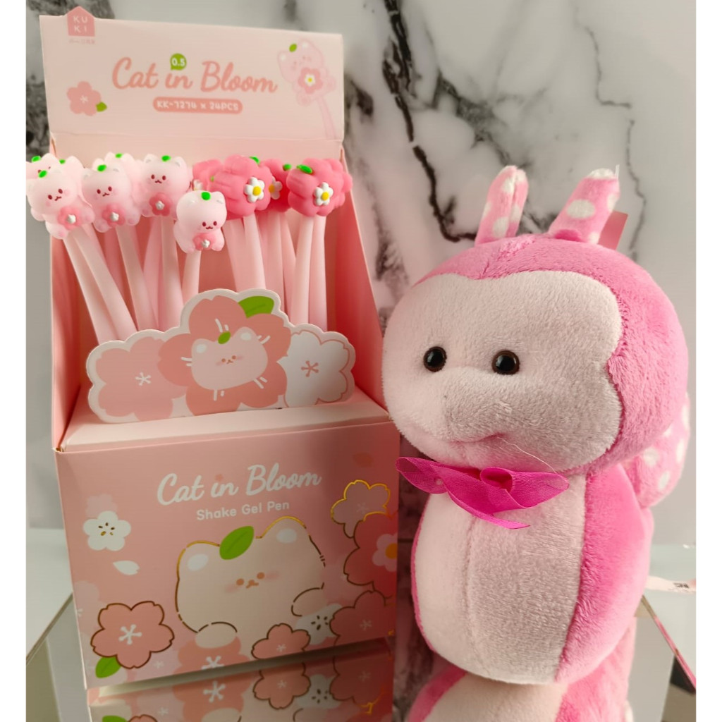 

Shack Gel Pen Cat In Bloom /Karakter Lucu Karet 3D Bisa Goyang