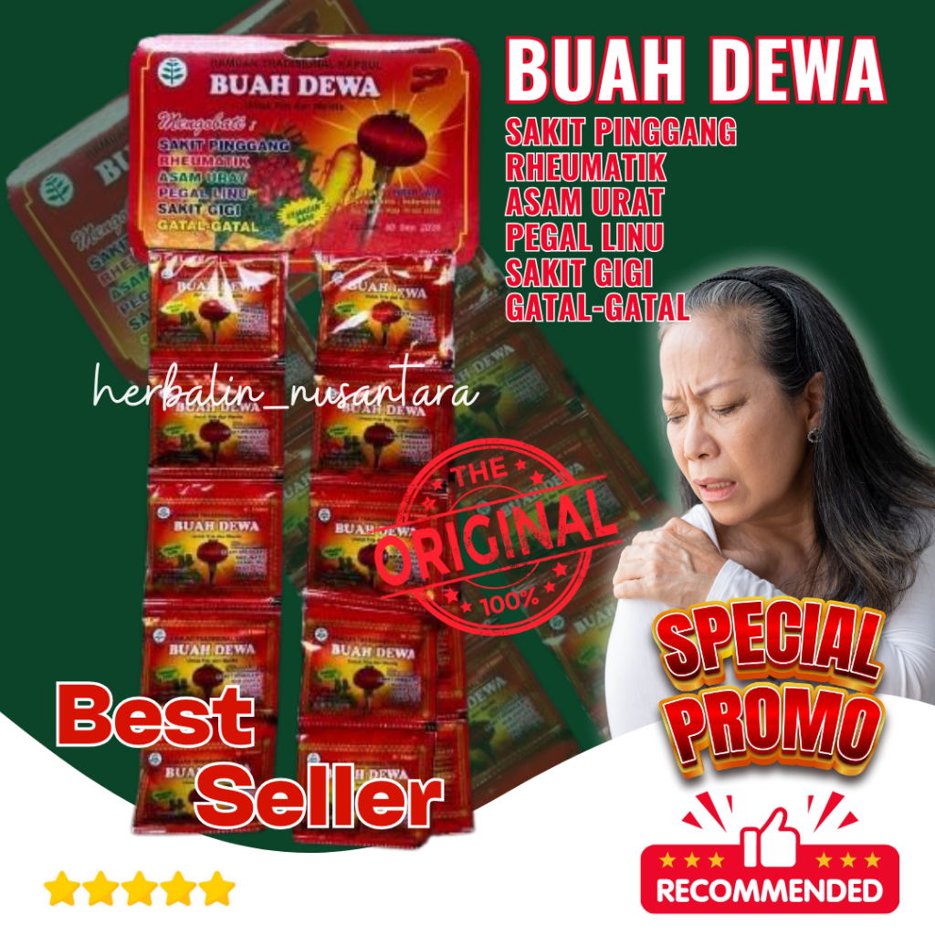 

Kapsul Buah Dewa Asam Urat Pegal Linu Original