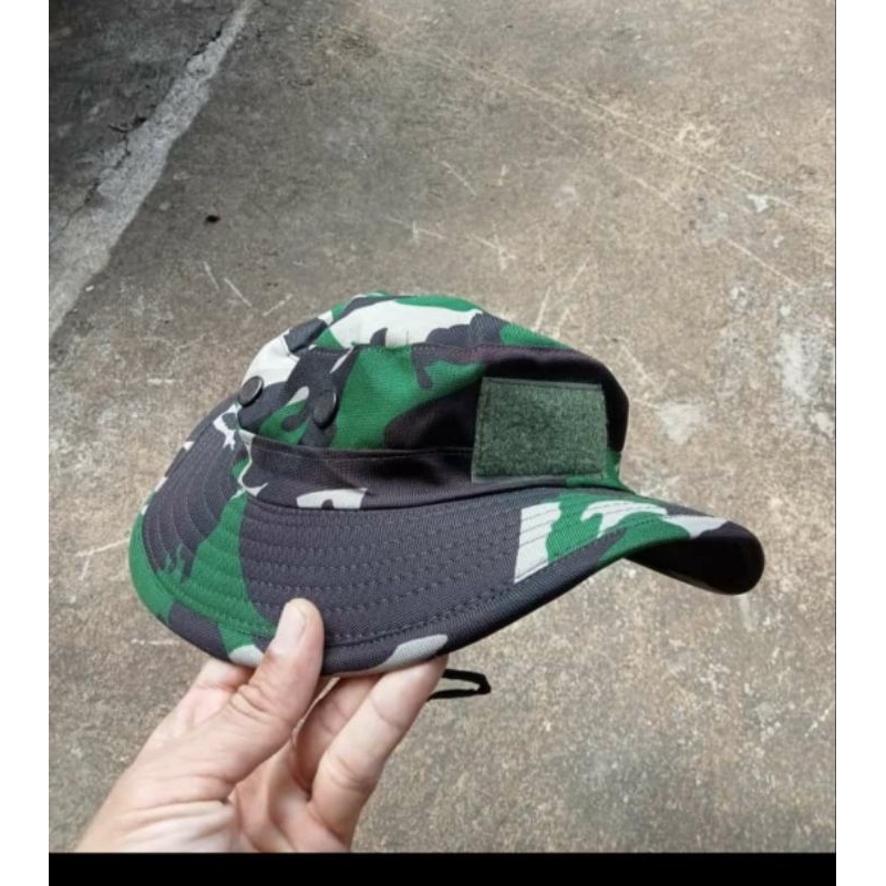 TOPI RIMBA LORENG TNI (KAWAT)