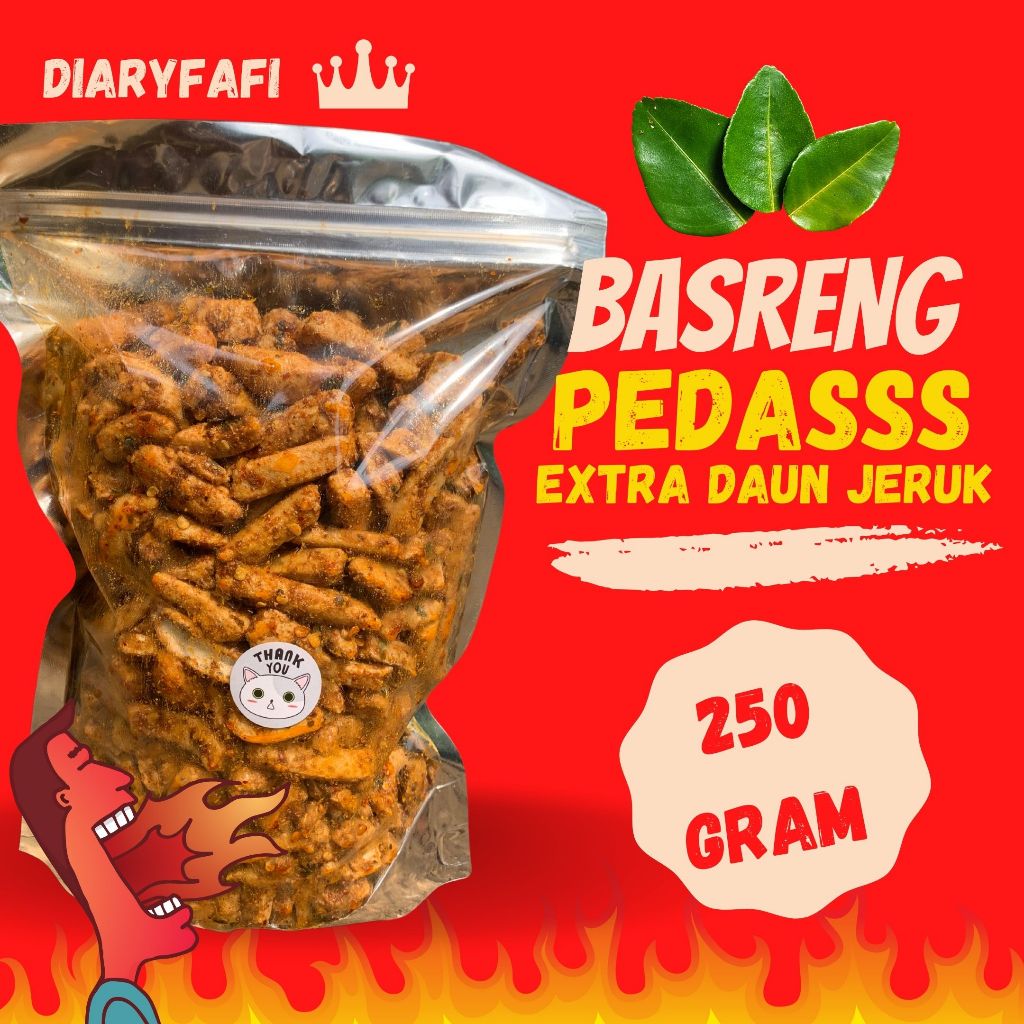 

BASRENG EXTRA DAUN JERUK - 250 GRAM / SNACK KILOAN / BASRENG KRIUK