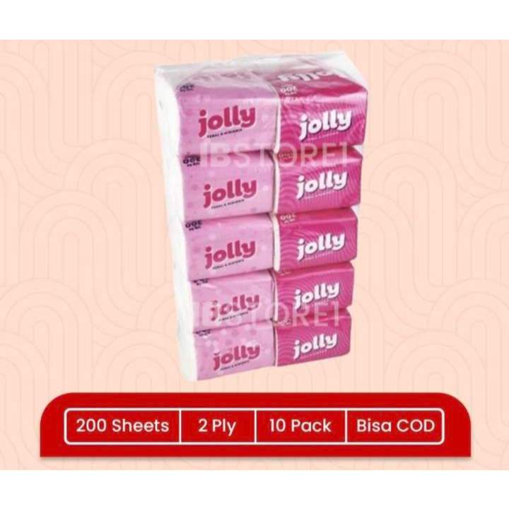 JOLLY TISSUE 10 PACK POP UP|200 SHEET
