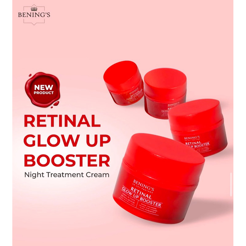 Bening's Retinal Glow Up Booster | Krim Perawatan Malam ,Benings Skincare