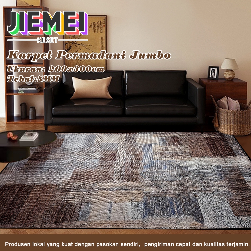 JIEMEI Karpet Lantai Ruang Tamu Jumbo Uk 200X300cm/Karpet Lantai Ruang Tamu Modern Minimalis