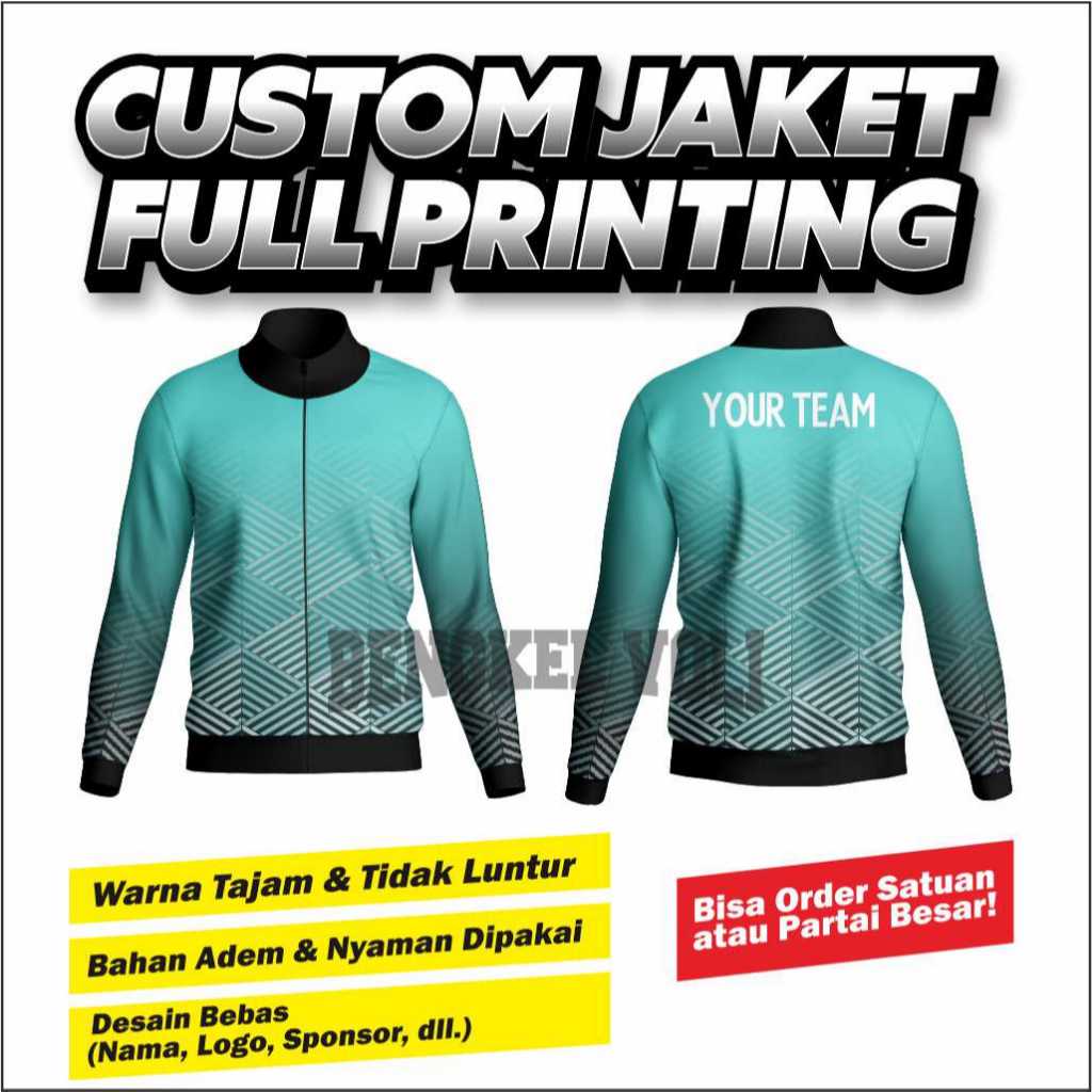 jacket tracktop custom original printing
