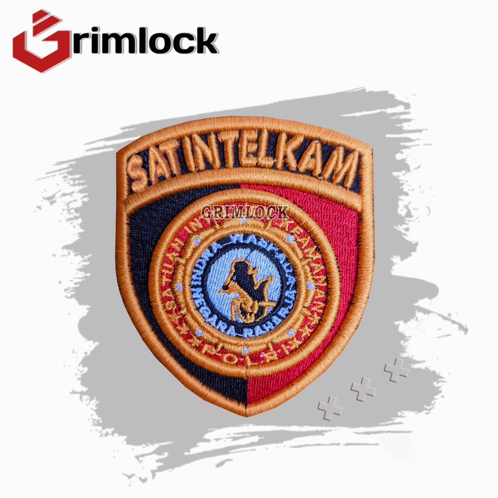 Bet Sat Intelkam Bordir / Badge Sat Intelkam Bordir / Bordir Pdl Timbul