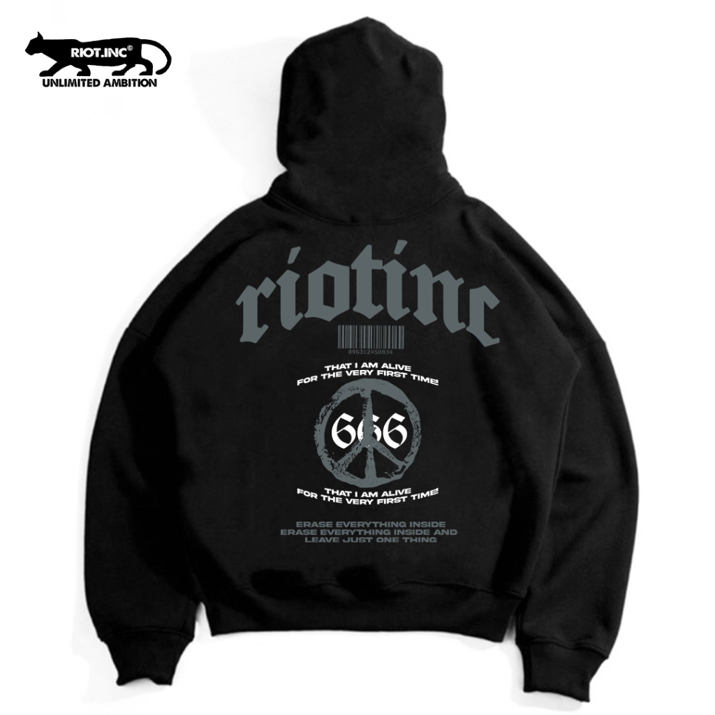 Hoodie Boxy Frist Time Riot | Riot.inc | Hoodie Pria Wanita
