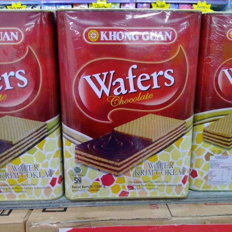 

Khonguan Wafer Coklat 1300gr wafer biskuit kue