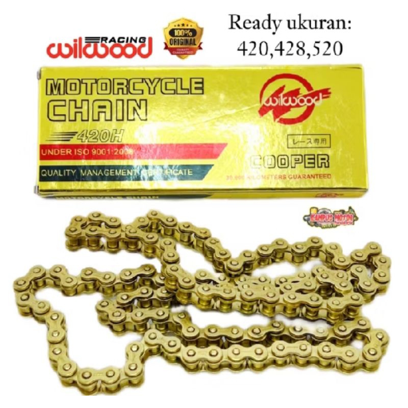 Rantai Wilwood Gold 420H -108L