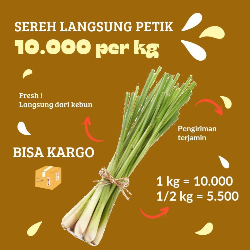 

Sereh Segar Murah Meriah Langsung Dari Petani