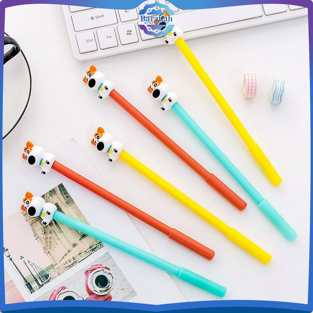 

Pena Cair Doggie Perlengkapan Alat Tulis Sekolah Kantor Ballpoint Korean Style / Pulpen Gel Karakter Puppy Lucu 0.5mm Motif Polos Barakah Stationery A47