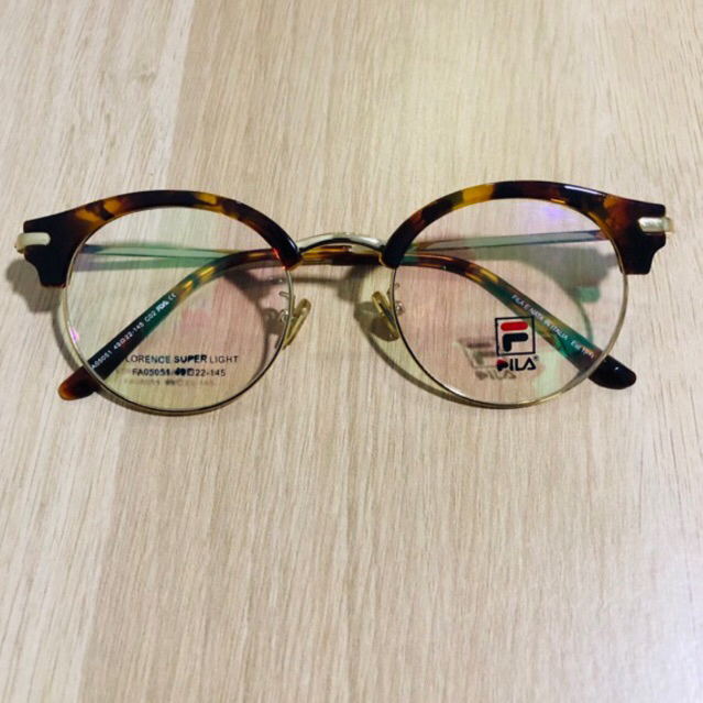 SclearView - Frame kacamata FILA bulat minus leopard macan wanita pria UNISEX bisa custom lensa minu