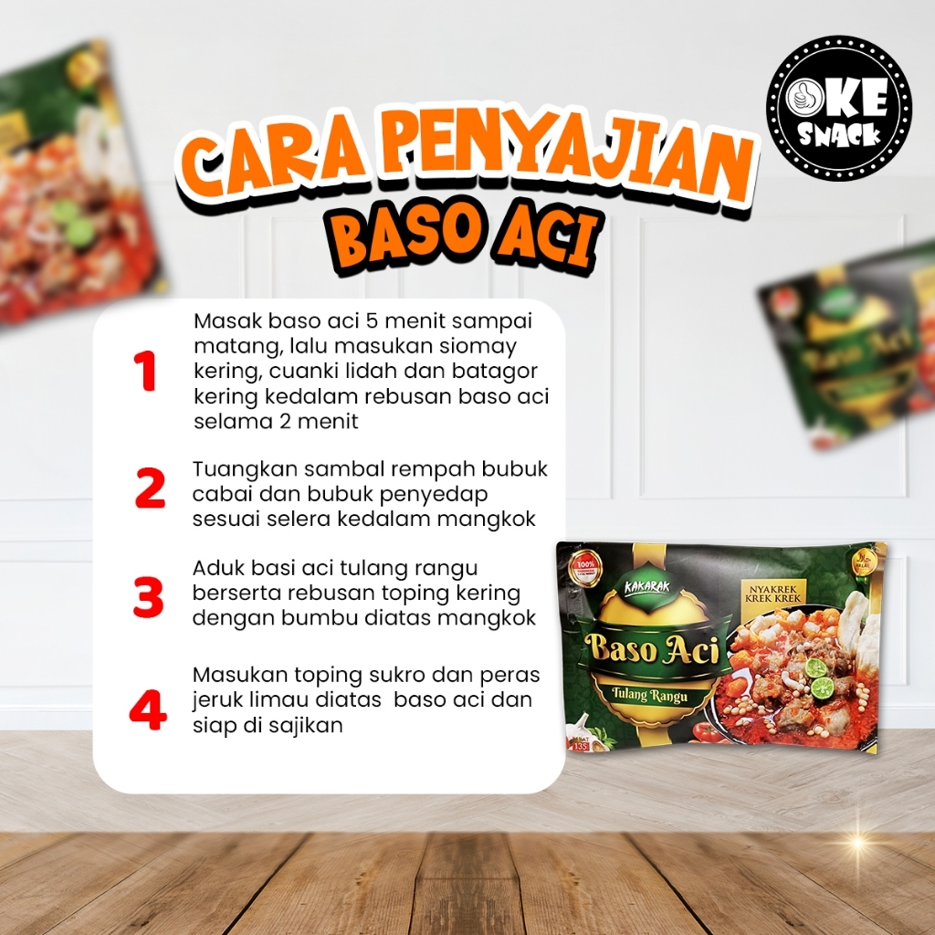 

Paket Hemat Bakso Aci Tulang Rangu Kakarak isi 2 Spesial Boci Tulang Rangu Sapi