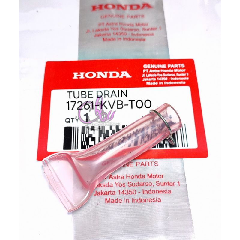 Tube Drain 17261-KVB-T00 Selang pembuangan filter udara Honda Beat Vario PCX Stylo ADV Scoopy CRF 25