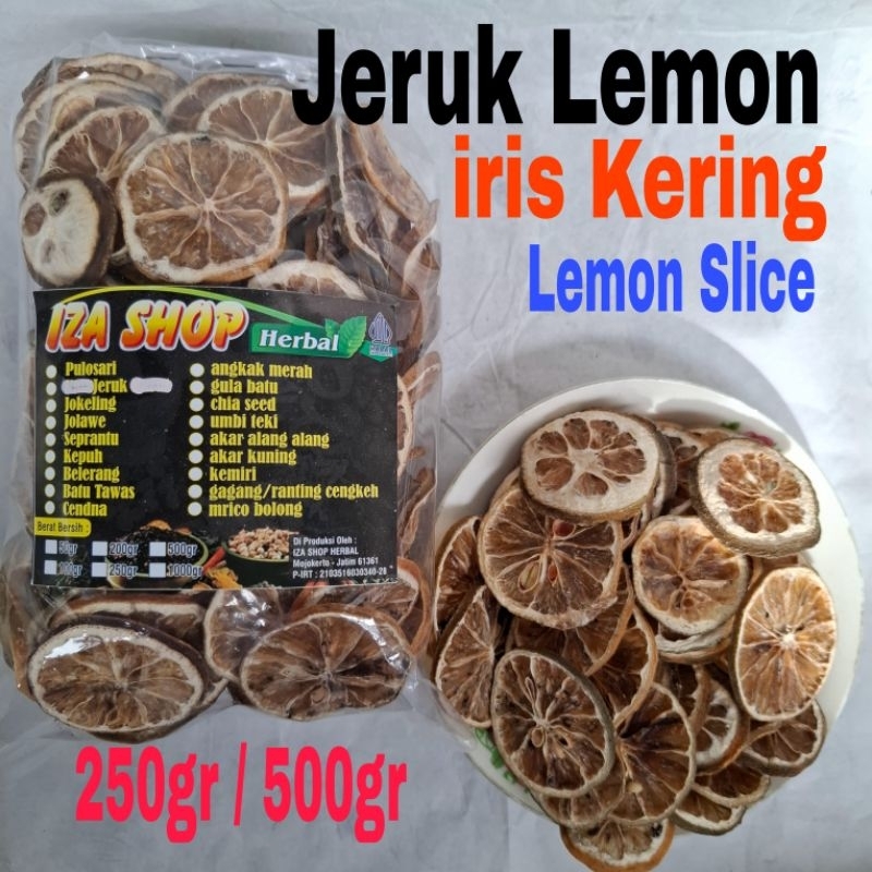 

Jeruk Lemon iris kering 500gr