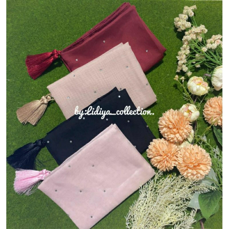 Kerudung Paris tassel Swarovski premium||Paris Swarovski||Paris tassel Swarovski||Paris Swarovski