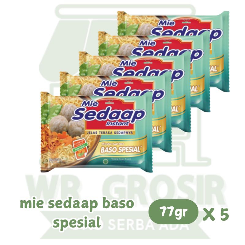 

Mie Sedaap Instant Sedaarp Baso Spesial 77gr x 5