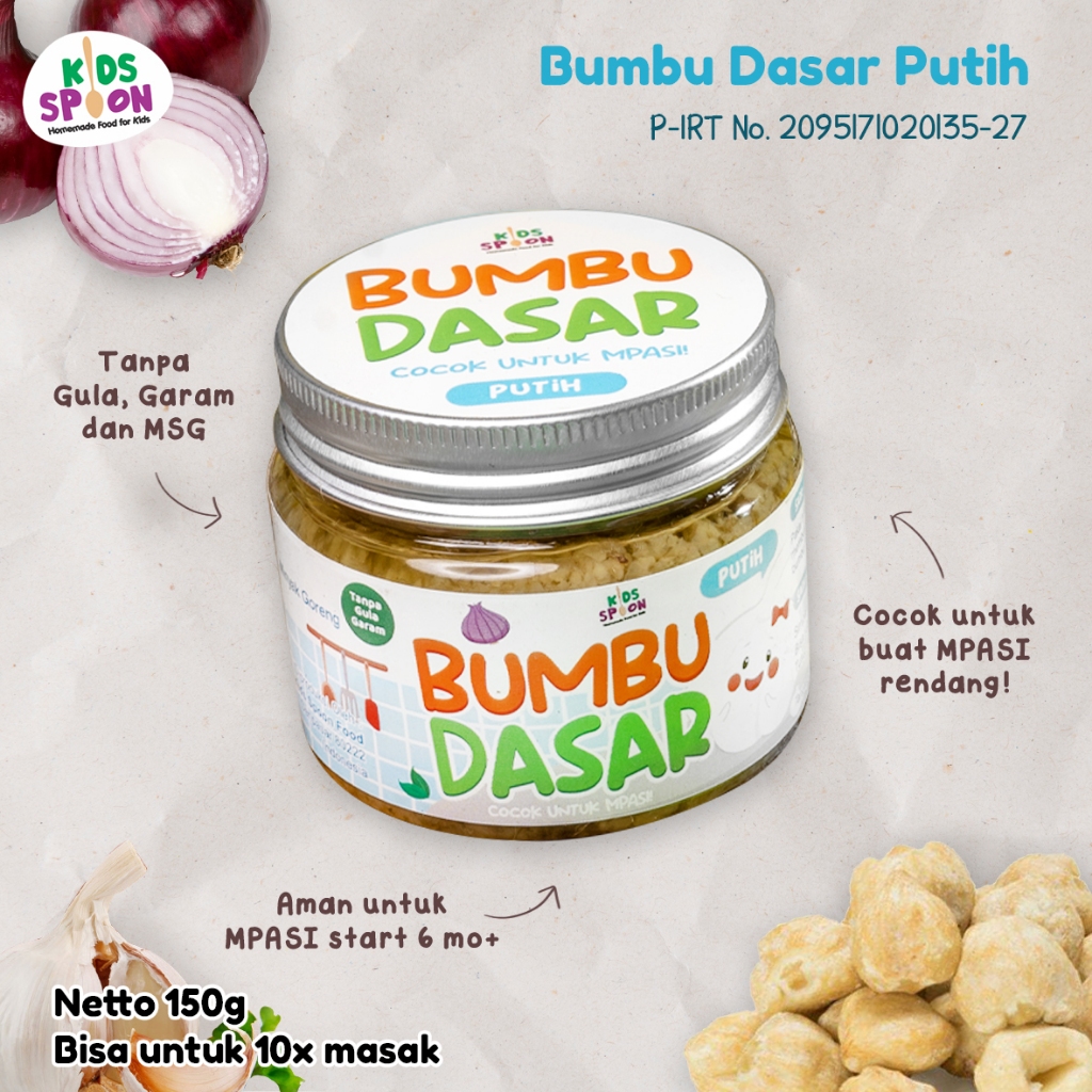 

Kids Spoon Bumbu Dasar Putih 150g