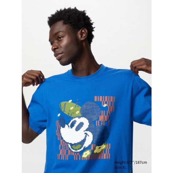 Disney Mickey Face Blue | T-Shirt Unisex