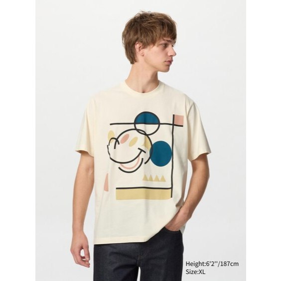 Disney Mickey Face Beige | T-Shirt Unisex