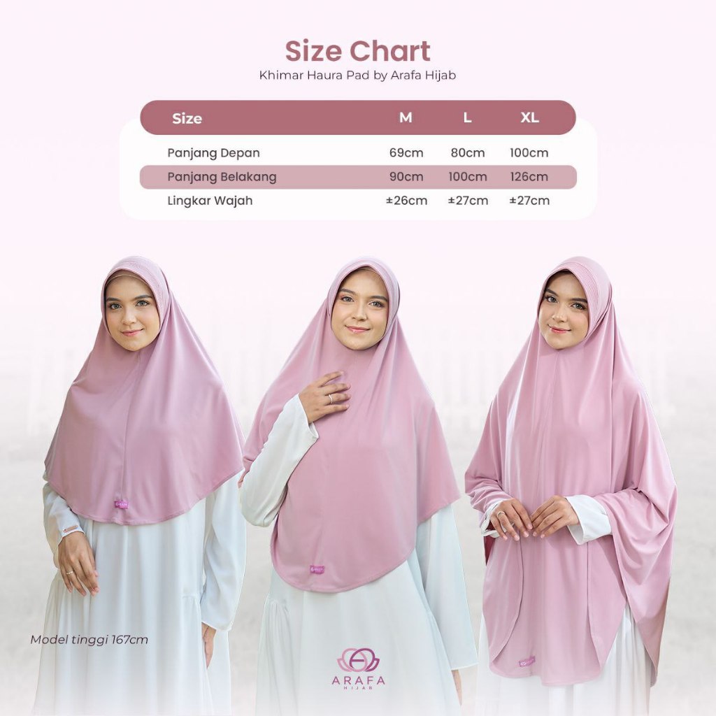 Arafa Hijab - Bergo Instan Jersey Premium Khimar Haura | Hijab Pet Tebal Syari | Kerudung Simpel