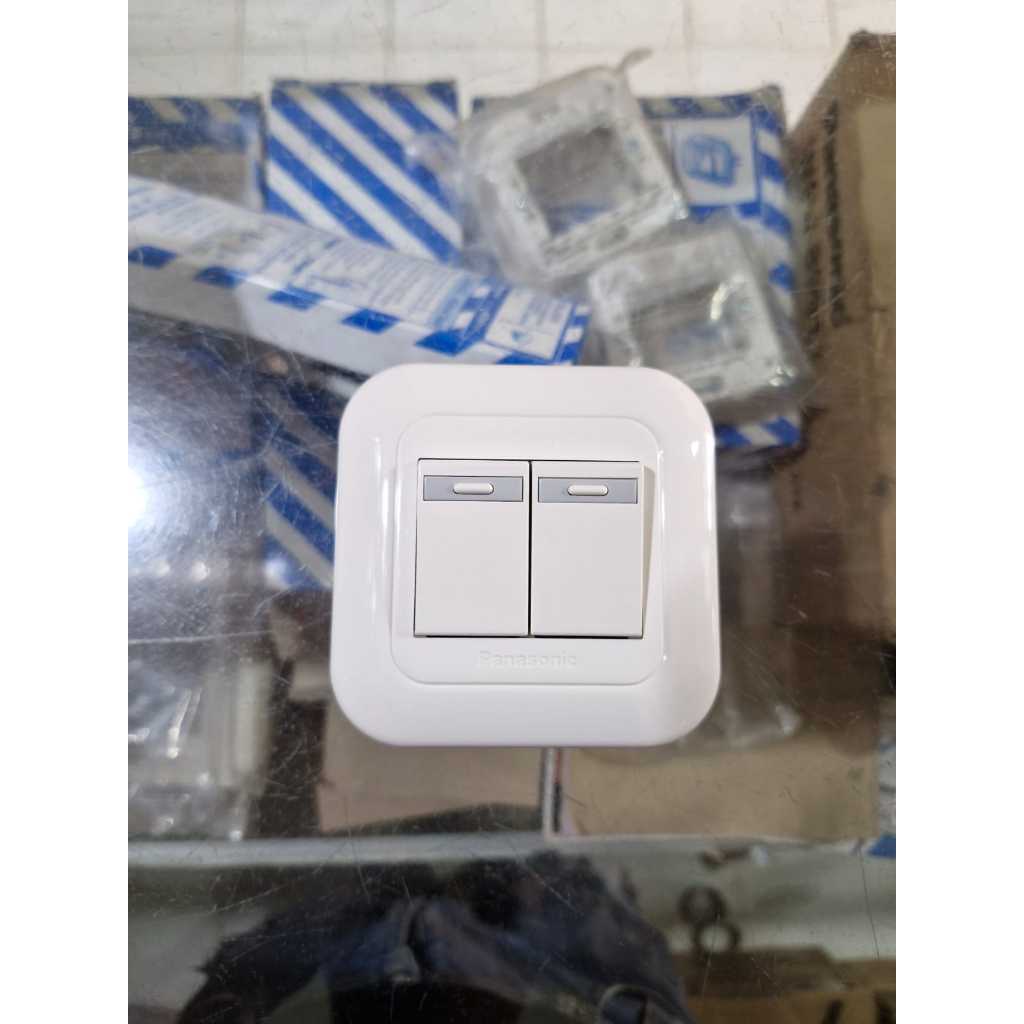Panasonic Saklar Seri / Panasonic Saklar Double dua cetekan / Panasonic Plat 1 Saklar Seri