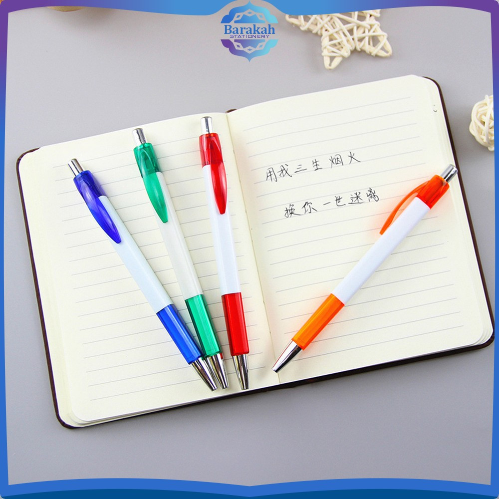 

Pena Plastik 1MM Pen Promosi Segi Empat / Alat Tulis Kantor dan Sekolah / Pulpen Cetekan Souvenir Carinex Barakah Stationery A94
