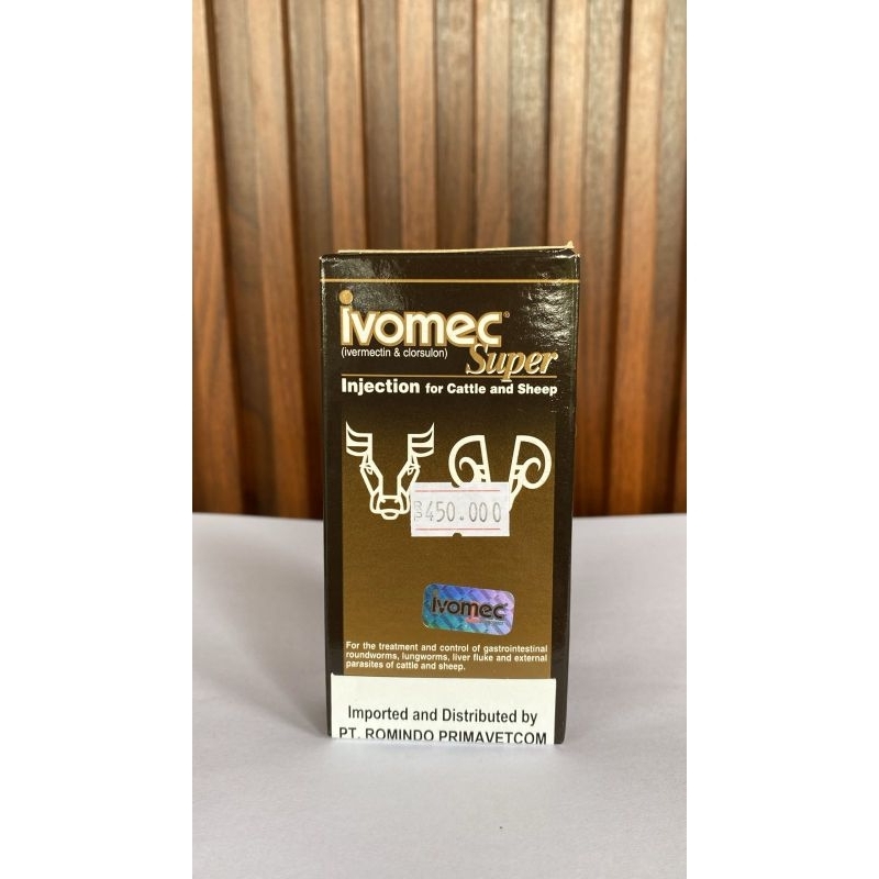 Ivomec super (obat anti ektoparasit dan endoparasit hewan) 50ml inj