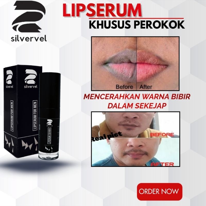 Pemerah Bibir Hitam Perokok Lembapkan Pulihkan Warna Alami Bibir SILVERVEL LIPSERUM