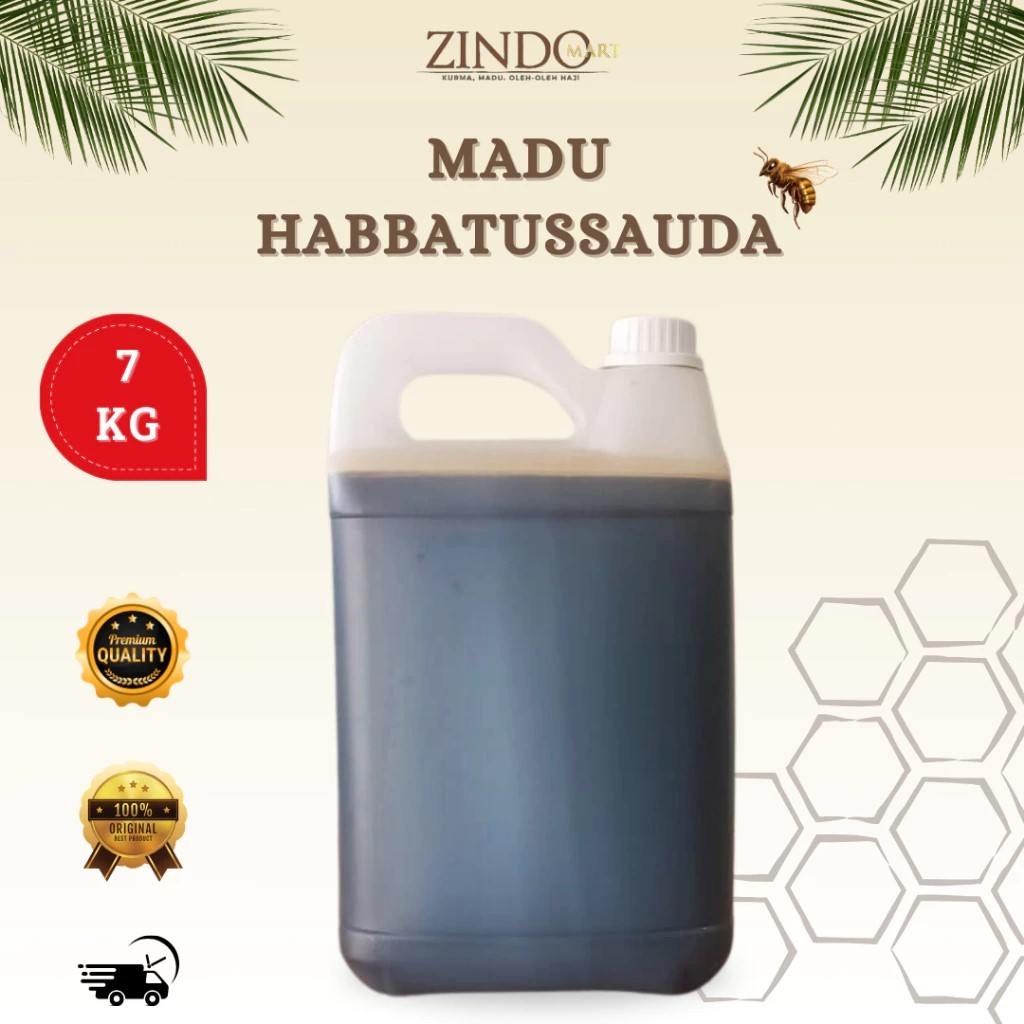 

MADU HABBATUSSAUDA 7KG ASLI MURNI / MADU ORIGINAL PURE RAW HONEY / KEMASAN JERIGEN