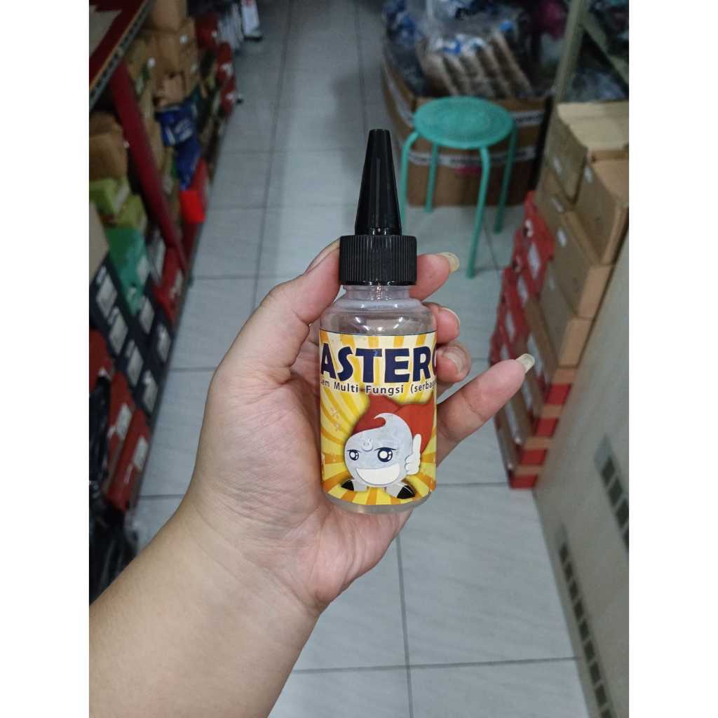 

LEM SERBAGUNA ASTERO 85 ml flannel kerajinan tangan kertas karton sterofoam manik mika