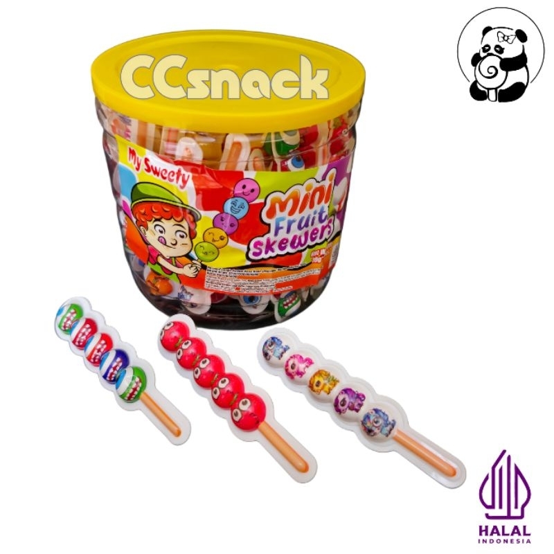 

MY SWEETY MINI FRUIT SKEWERS TOPLES ISI 50