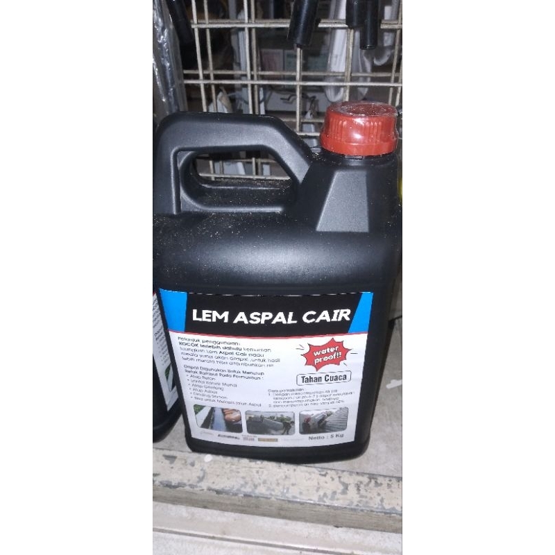 Lem Aspal Cair Anti Bocor,Anti Rembes Bocor Talang 5Kg Hitam