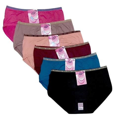 LUSINAN 12PCS Celana Dalam Wanita FEMA PREMIUM Original / CD WANITA Halus Lembut Ori FEMA / CD FEMA 