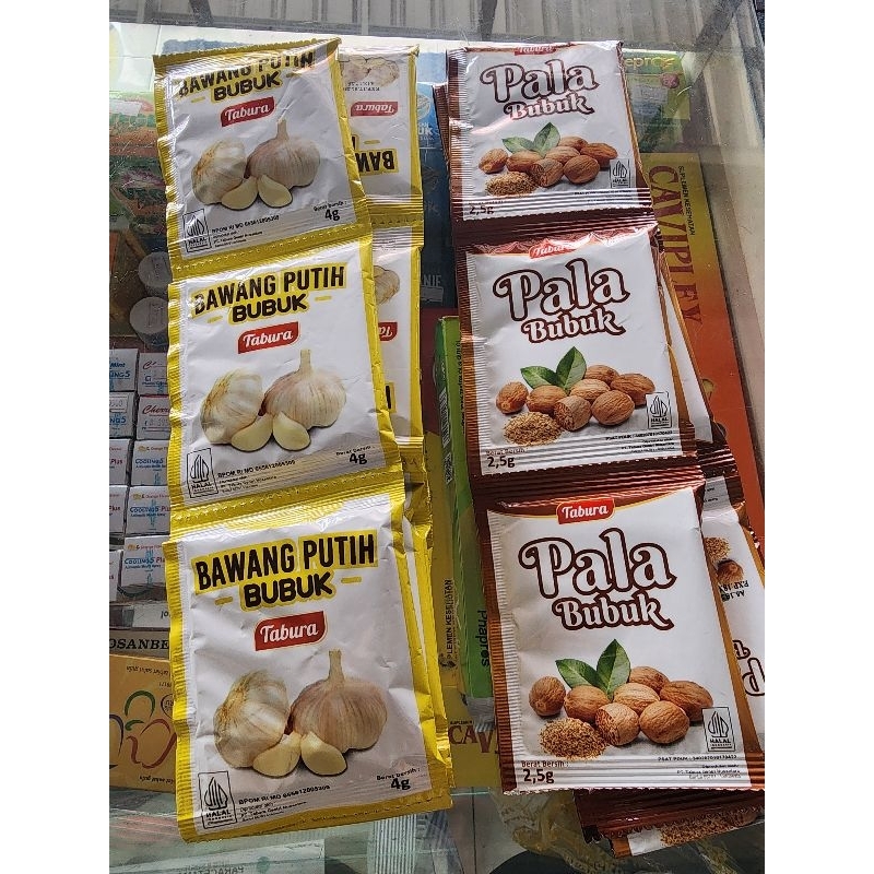 

Bawang Putih dan Pala Bubuk isi 10 Sachet Tabura