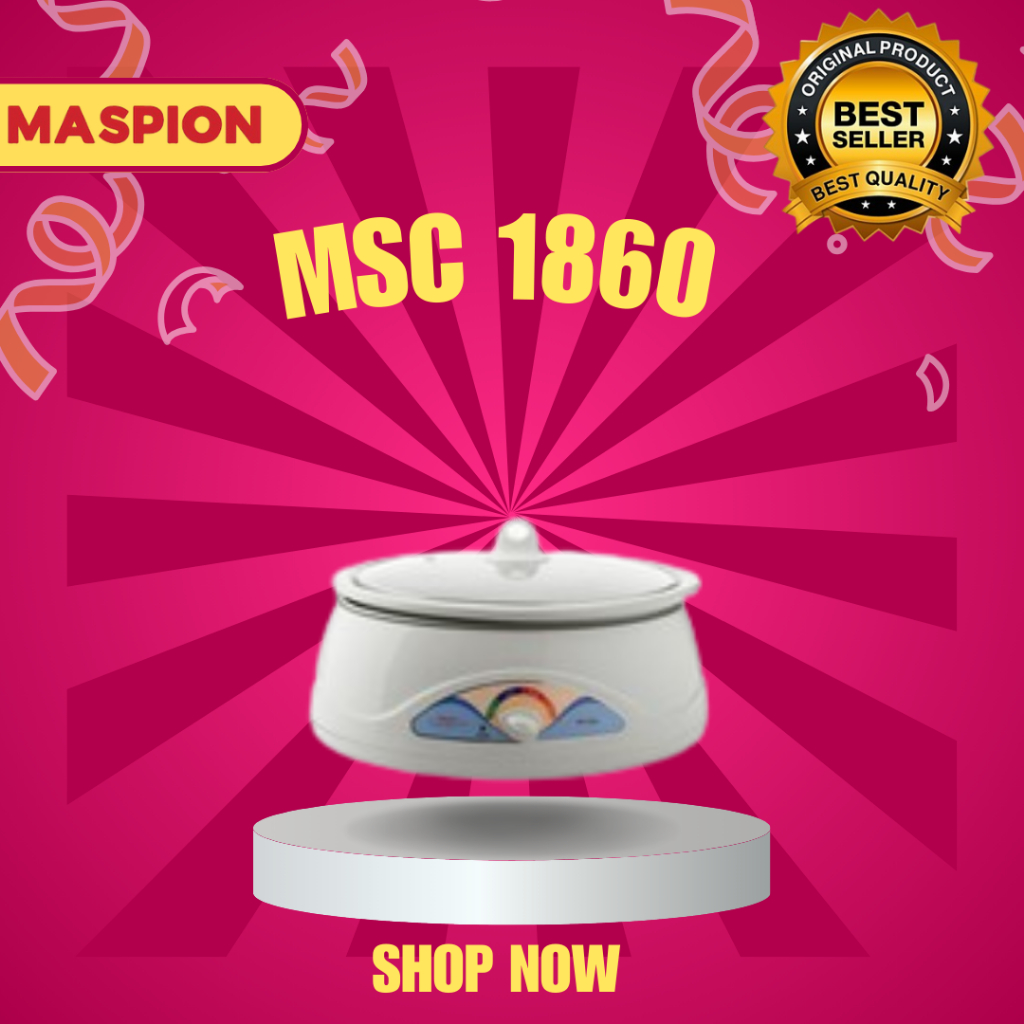 MASPION SLOW COOKER MSC1860 6L/MSC-1860/MSC 1860/ SLOW COOKER MASPION MURAH/MASPION SLOW COOKER 6L O