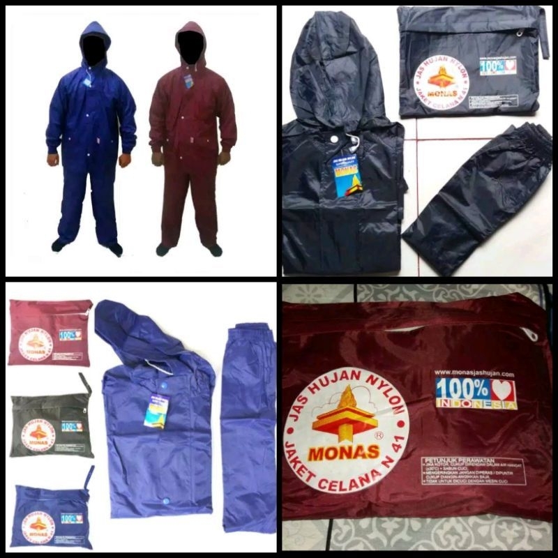 JAS HUJAN MONAS JACKET CELANA N41 N49 ORIGINAL