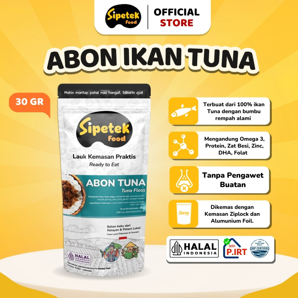 

Sipetek - [Spesial] Abon Ikan Tuna Asli 30gr Pouch