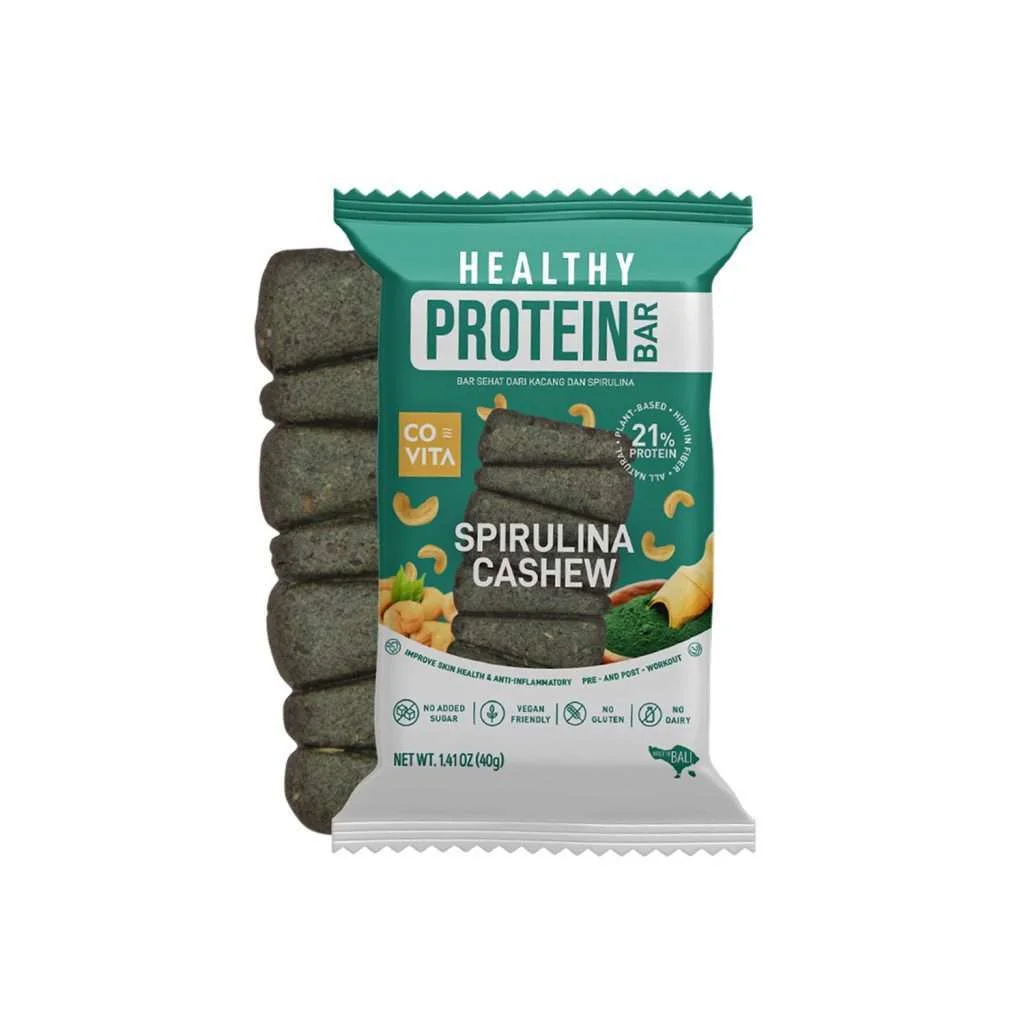 

Covita Healthy Protein Bar Spirulina Cashew 40g