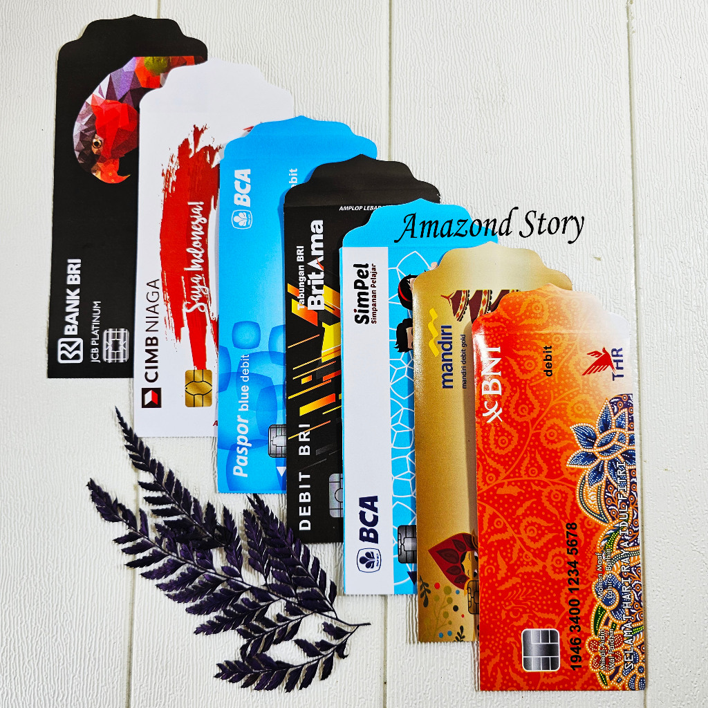 

10 PCS AMPLOP/ANGPAU LEBARAN IDUL FITRI MOTIF ATM BESAR BAHAN GLOSSY/ AMPLOP MURAH