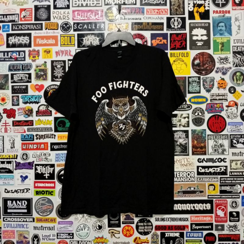 Kaos Tshirt FOO FIGHTERS - Owl (Official) - Used