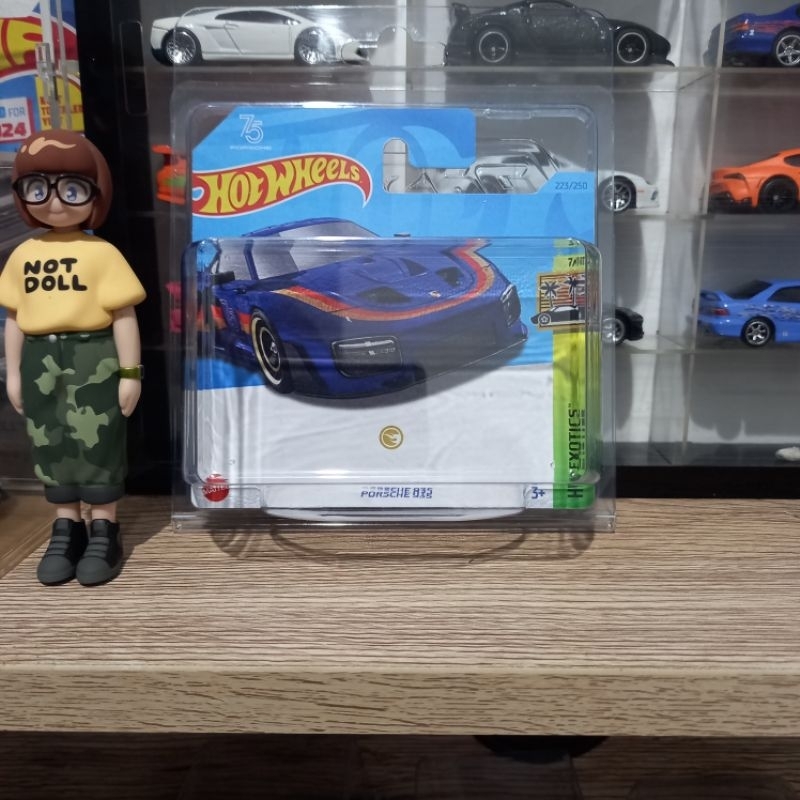 Custom Card Porsche 935 Blue/Biru Super Treasure Hunt Short Card Hot Wheels