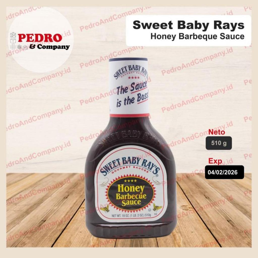 

Sweet baby ray's honey barbecue sauce 510 gram - bbq saus ray rays