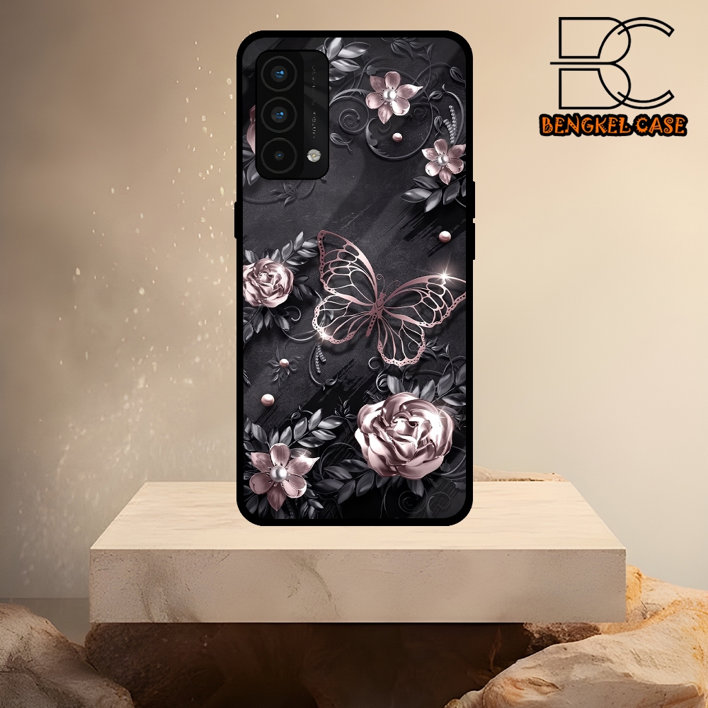 (BS13) Case Kilau Realme GT Master Casing Hp Realme Pelindung Smartphone Motif BUTTERFLY